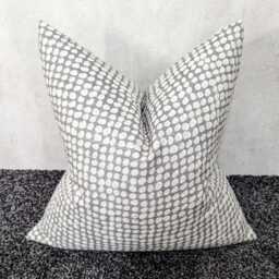 Grey Spots Cushion Cover, John Lewis Fabric Handmade Cover - Modern Home Decor For Chair, Sofa & Bed Country Pillow Cover - thumbnail 1