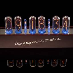 Nixie Tubes Clock In-18 Wooden Case Divergence Meter [12/24 Format, Ups Shipping 1-3 Days] For Boyfriend, Husband, Vintage, Gift, Steampunk - thumbnail 4