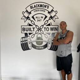 Personalized Gym Wall Decal Custom Fitness Center Decor Se084 - thumbnail 3