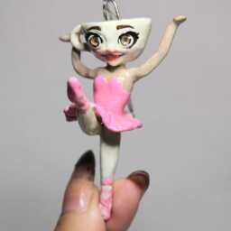 Cappuccina Ballerina Ornament - Italian Brainrot Meme Christmas Decor - thumbnail 3