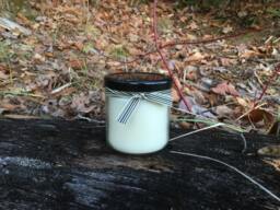 Soy Candle Jar With Black Metal Lid - Hand Poured 7.75 Ounce Vermont Cottage Candles