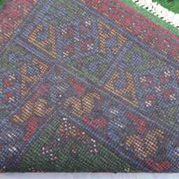 3'3x4'9 Ft Dark Green Area Rug - Afghan Handmade Veg Dyes Wool Rug, Oriental Turkmen Tribal Bedroom Kitchen, Office Carpet - thumbnail 4