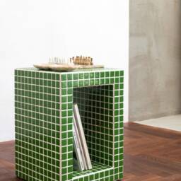 Coffee Tile Table, Side Bedside Shelf - thumbnail 2