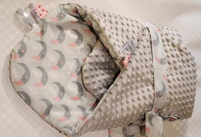 Newborn Swaddle Blanket, Baby Minky Blanket, Sleeping Bag, Wrap Moon Blanket Shower - image 1