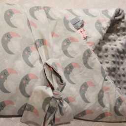 Newborn Swaddle Blanket, Baby Minky Blanket, Sleeping Bag, Wrap Moon Blanket Shower - thumbnail 3