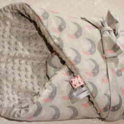 Newborn Swaddle Blanket, Baby Minky Blanket, Sleeping Bag, Wrap Moon Blanket Shower - thumbnail 2