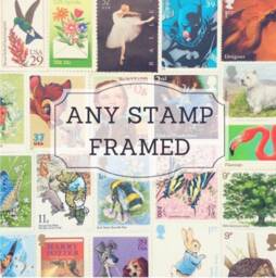Woodstock Snoopy Gift. Genuine Japanese Postage Stamp in A Miniature Brass Frame. Peanuts Retro Character Wall Art. Best Friend Gift - thumbnail 4
