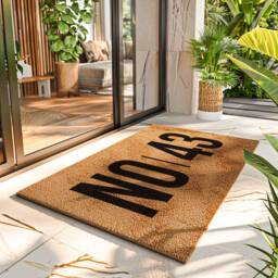 Bold House Number Door Mat - Statement Doormat New Home Gift Location Rug Custom Decor - thumbnail 2