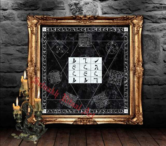 Enochian Holy Table Print, Ceremonial Magick Art, Occult Home Decor #402 - image 1
