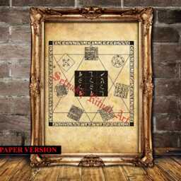 Enochian Holy Table Print, Ceremonial Magick Art, Occult Home Decor #402 - thumbnail 3