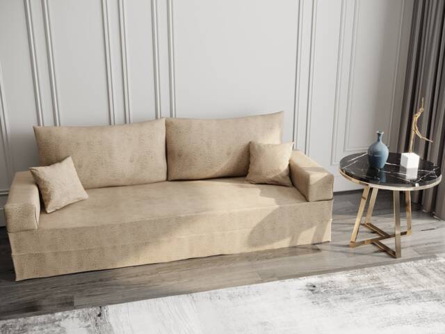 Transformable Arabic Floor Sofa Bed, Foam Filled, Washable Covers - image 1