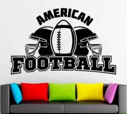 American Football Wall Decal Sports Decor 2350 - thumbnail 1