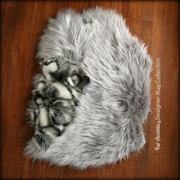 Faux Fur Sheepskin Throw Rug - Shaggy Soft Thick Dog, Cat, Pet Bed Accents Designer Rugs Usa