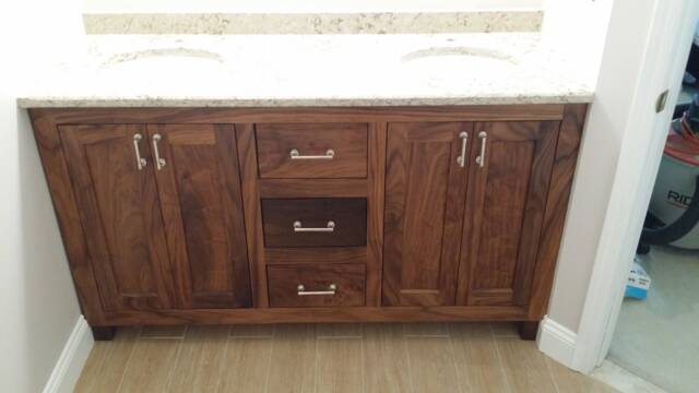 Black Walnut Bathroom Vanity - image 1