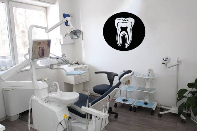 Tooth Wall Decal Dental Clinic Decor, Removable Vinyl Sticker 1299 - image 1