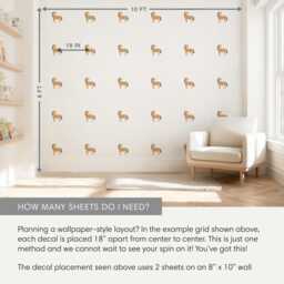 Horse Toss - Fabric Wall Decal Modern Farm Mej - thumbnail 4