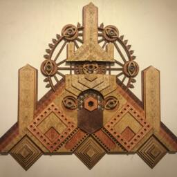 Laser Cut Wood Art Pyramid All Seeing Eye Obelisk - thumbnail 4
