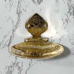 Handmade Moroccan Brass Soap Dish - Vintage Wall-Mounted Bathroom Accessory, Unlacquered Antique-style Holder - thumbnail 3