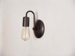 Modern Wall Lighting Fixture - Contemporary Sconce Industrial Petite Arched Bathroom Light Hallway Kitchen Ul Listed