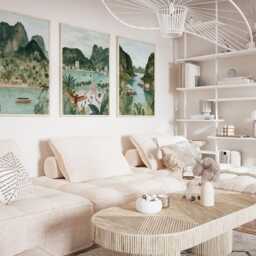 Langkawi Malaysia Poster Set Of 3, Vintage Inspired Tropical Island Wall Art, Neutral Asian Travel Prints - thumbnail 2
