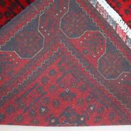 5x7 Afghan Bukhara Rug - Turkmen Hand Knotted Veg Dyes Wool Tribal Area Rug, Red Khal Mohammadi Oriental Vintage Bedroom Kitchen - thumbnail 4