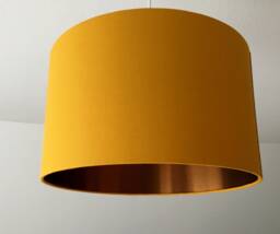 "Lampshade ""Curry Yellow-Copper" - thumbnail 1