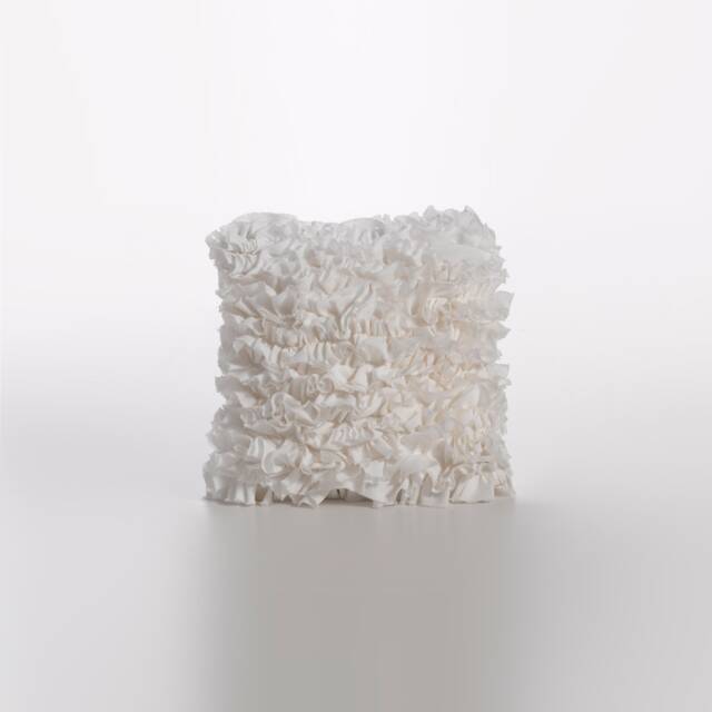Couture Dreams Heavenly Small Ruffle Pillow. Ring Bearers Pillow, Wedding Ring Bearer Pillow, Small Ruffle Pillow 8 - image 1