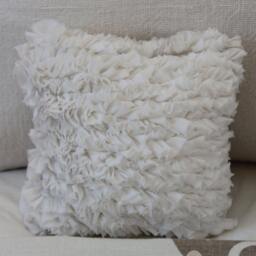 Couture Dreams Heavenly Small Ruffle Pillow. Ring Bearers Pillow, Wedding Ring Bearer Pillow, Small Ruffle Pillow 8 - thumbnail 3