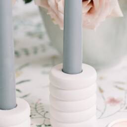 Large Ring Concrete Taper Candle Holder - thumbnail 2
