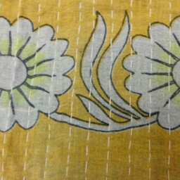 Handmade Kantha Quilt Indian Cotton Bedspread Bedding , Throw - thumbnail 4