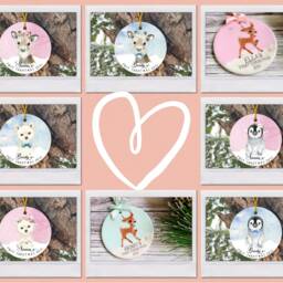 First Christmas Tree Decoration, 1st Keepsake, Baby Family Gift - thumbnail 4