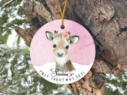 First Christmas Tree Decoration, 1st Keepsake, Baby Family Gift - thumbnail 1