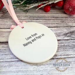 First Christmas Tree Decoration, 1st Keepsake, Baby Family Gift - thumbnail 3