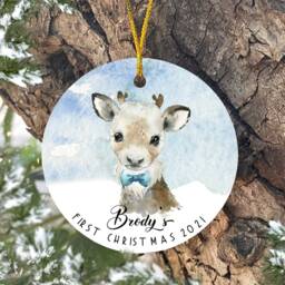 First Christmas Tree Decoration, 1st Keepsake, Baby Family Gift - thumbnail 2