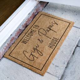 Grandparent Gift - Doormat For Grandparents With Custom Names Gigi & Papa From Grandkids Christmas Grandma Xmas - thumbnail 2