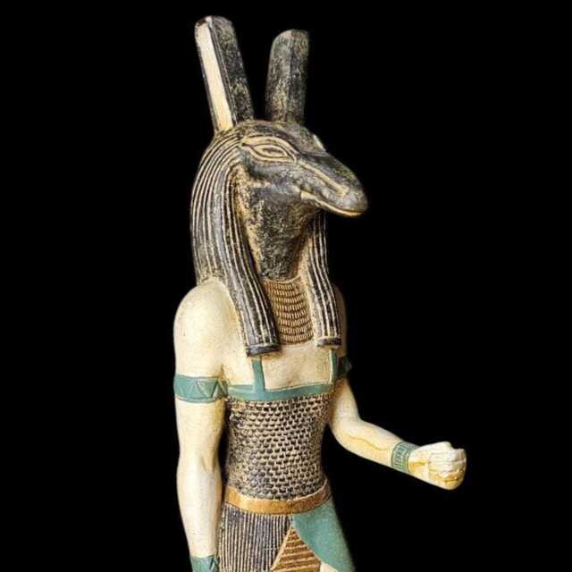 Handcrafted God Seth Statue Authentic Egyptian Decor - image 1