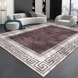 Handmade Wool Oushak Rug, Floral Turkish Design, Peach Pink - 9x12 Ft - thumbnail 1