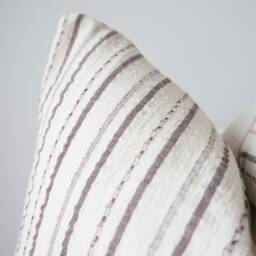 Cream Striped Pillow Cover - thumbnail 2