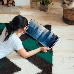 Green Black White 6??7 Zigzag Area Rug, Big Green Wool Kilim, Scandinavian Living Room Rug, Chevron Bohemian Rug - thumbnail 2
