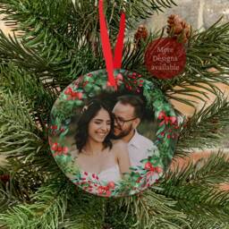 First Christmas Bauble, Wedding Present, Personalised Gift, Own Photo Special Christmas, Mr & Mrs, Our Married - thumbnail 2