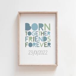 3 Brothers Bedroom Prints, Boys Nursery Twin Print, Big Bro Lil Bro, Decor, Playroom Wall Art - thumbnail 3