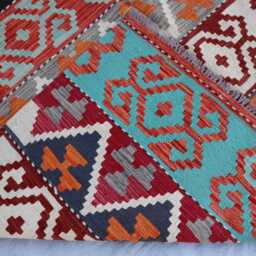 7x9 Afghan Chubi Area Rug, Tribal Flatweave Kilim Brand New Kilim, Maimana Oriental Turkmen Rug For Bedroom, Livingroom - thumbnail 4