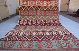 7x9 Afghan Chubi Area Rug, Tribal Flatweave Kilim Brand New Kilim, Maimana Oriental Turkmen Rug For Bedroom, Livingroom - thumbnail 1
