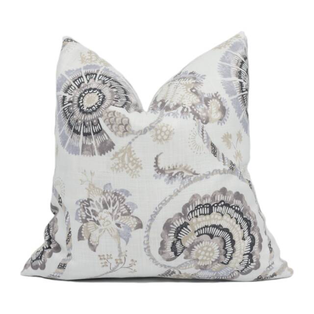 Jane Churchill - Jaipur Tree Charcoal/Neutral Modern Of Life Cushion Cover Handmade Throw Pillow Designer Home D??cor - image 1
