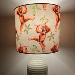 Orangutan Lampshade Drum, Monkey Lampshade, Animal Lampshade - thumbnail 2