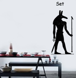 Wall Vinyl Decal Egyptian God Set Museum & School Decor - #2707Dn - thumbnail 1