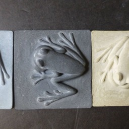 Spring Peeper Frog Concrete Feature Tile - thumbnail 2