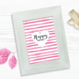Happy Valentine Printable Sign, Wall Art/Instant Download - thumbnail 3