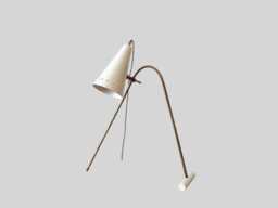 Mid Century Brass Desk Lamp - 1950S Italian Sputnik Table - thumbnail 1