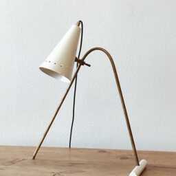 Mid Century Brass Desk Lamp - 1950S Italian Sputnik Table - thumbnail 2